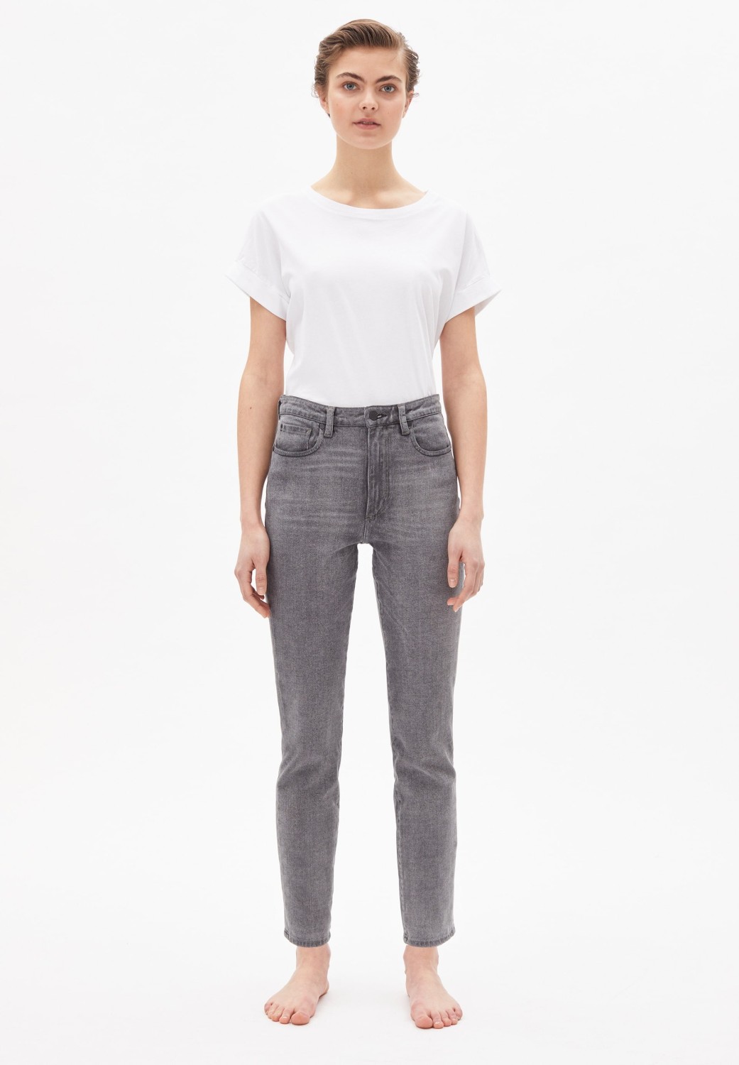 Armedangels Damen-Jeans Lejaani Faded Grey