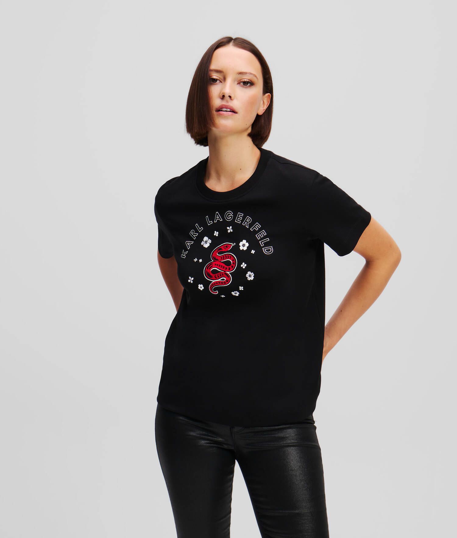 T-SHIRT NOUVEL AN LUNAIRE - Noir