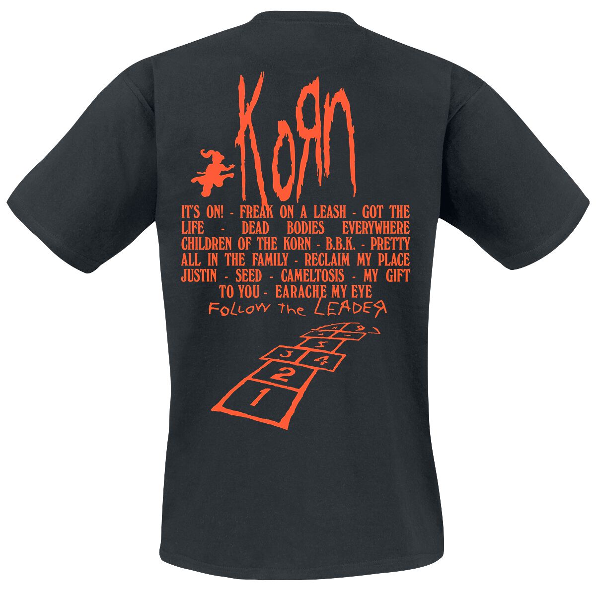 Hopscotch Flame | Korn T-Shirt Manches courtes