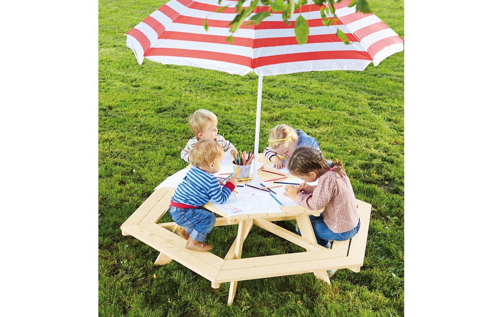 Pinolino® Garten-Kindersitzgruppe »Nicki 6-Eck« Set,