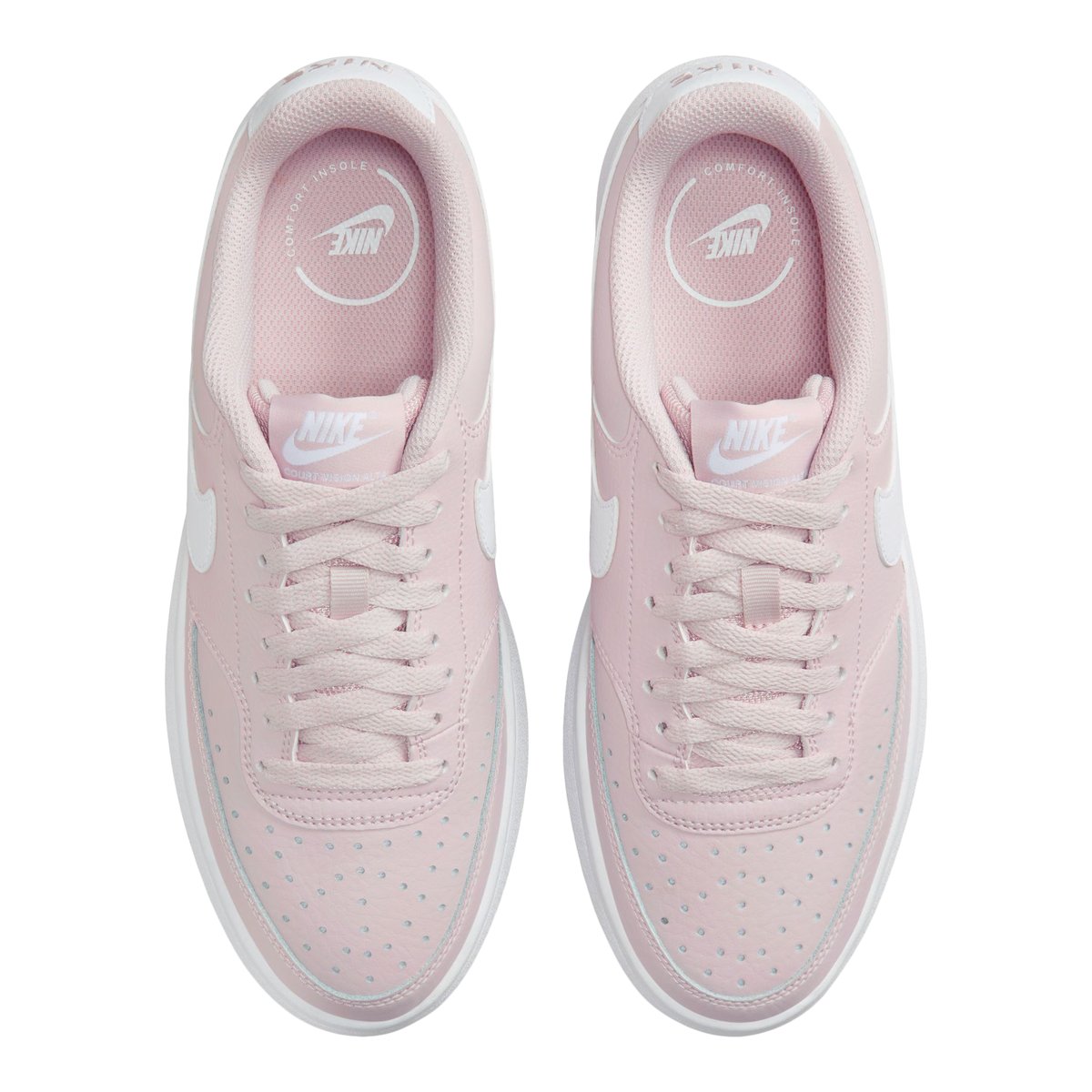 NIKE-Court vsn al-Baskets - Talon plat - Autre Rose