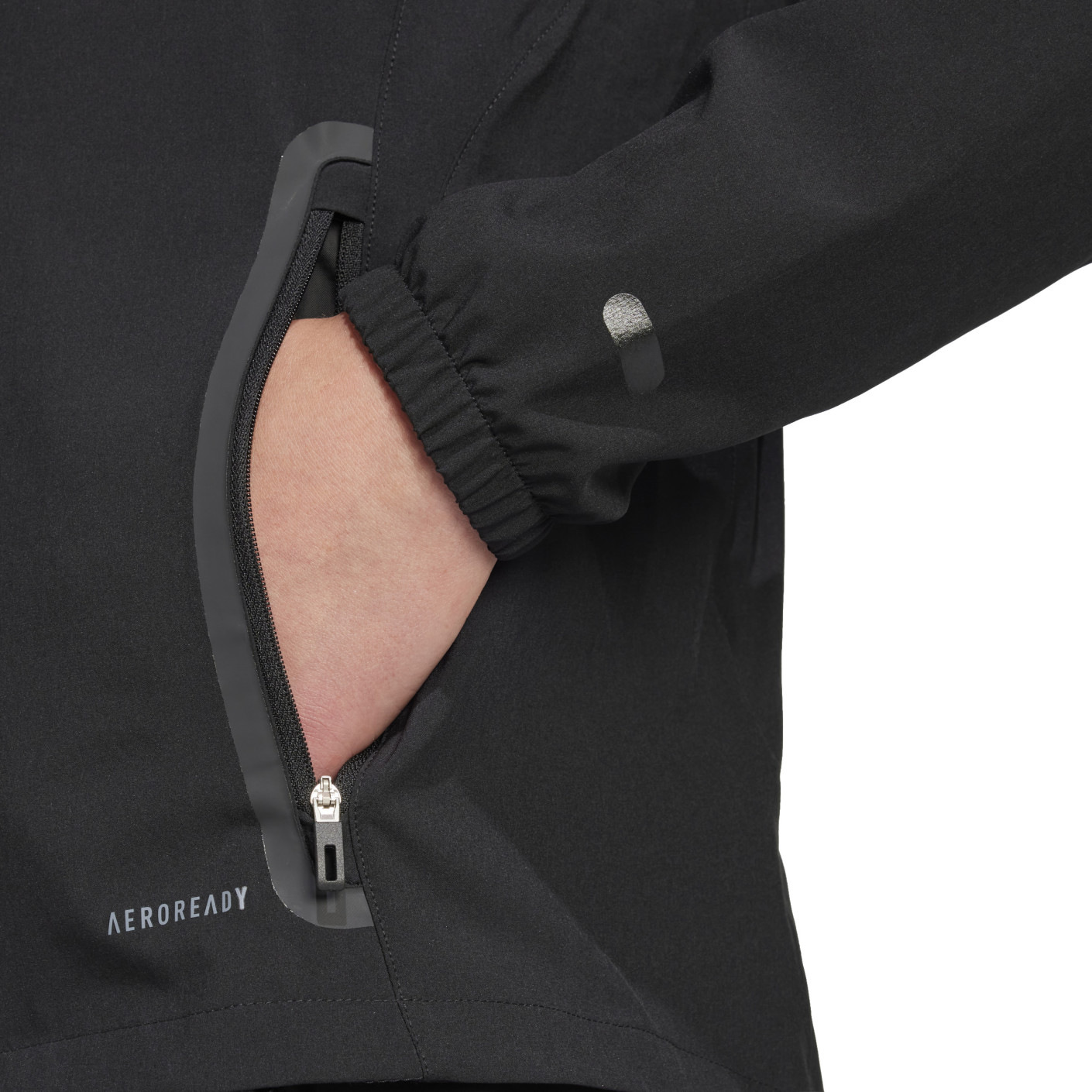 Adidas Tiro 25 Vis Tech Competition Hooded Trainingsjack Zwart Donkergrijs