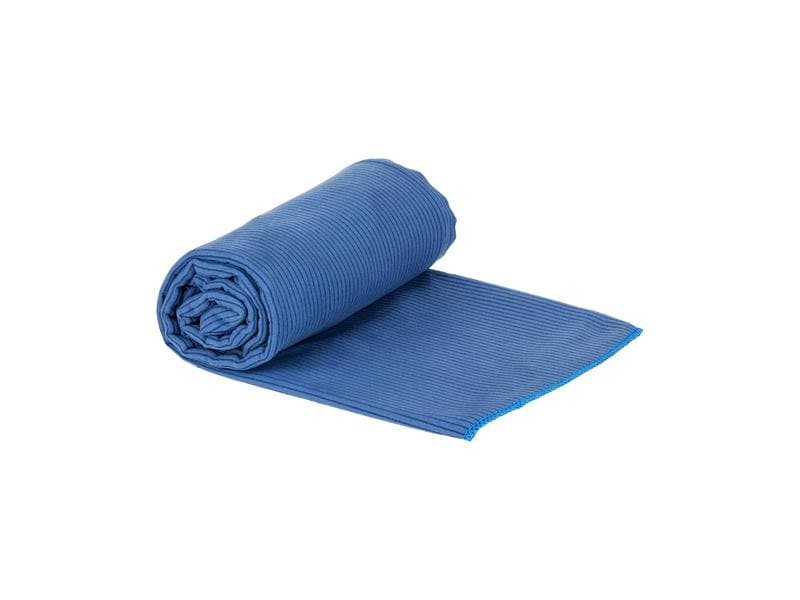 KOOR Badetuch Silva Onda Blu L 80 x 130 cm Outdoor-Badetuch mit Silber-Ionen Veredelung