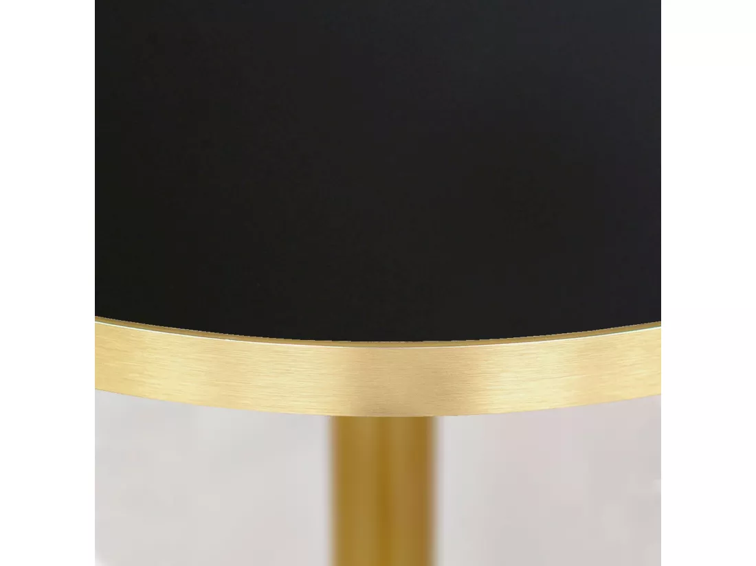 Mange-debout rond Ø 60 cm Rome bistrot noire