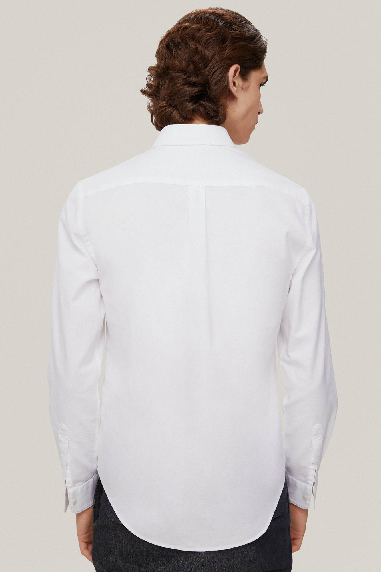 Camisa oxford lisa icônica - Branca