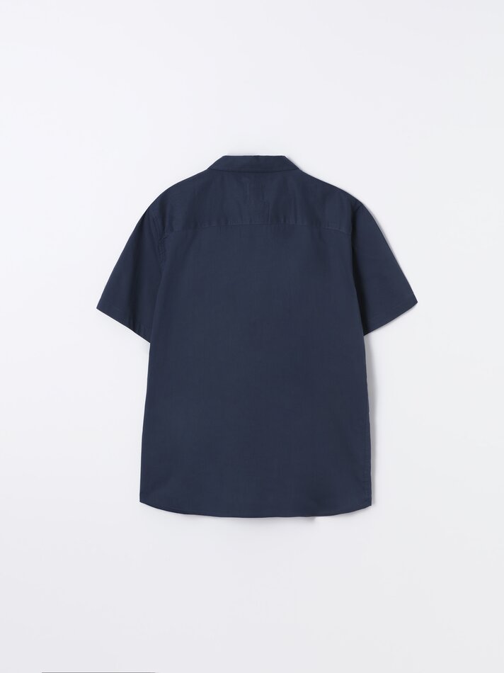 Camisa de manga curta - Azul-marinho