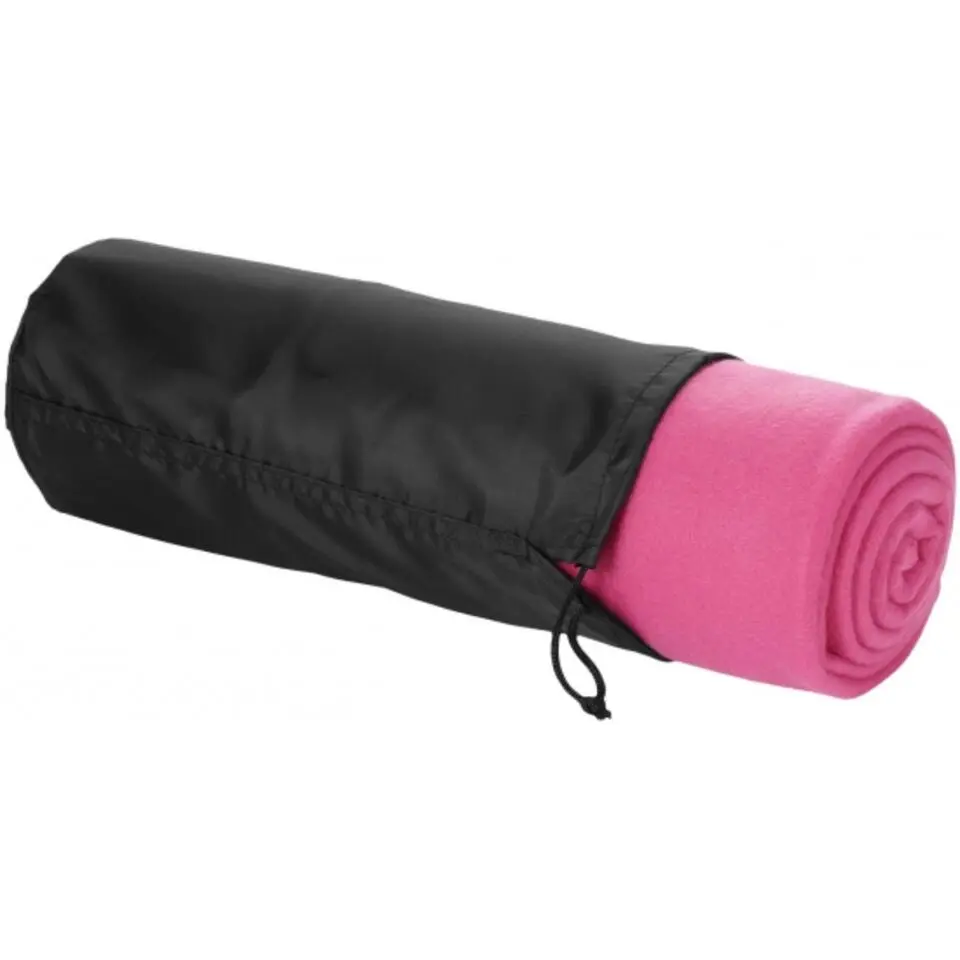 Fleece plaid - roze - polyester - 150 x 120 cm