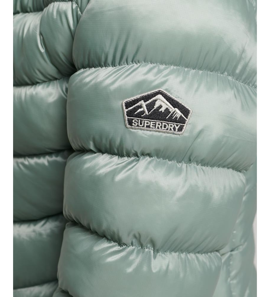 Jaqueta com capuz acolchoada Superdry Fuji verde