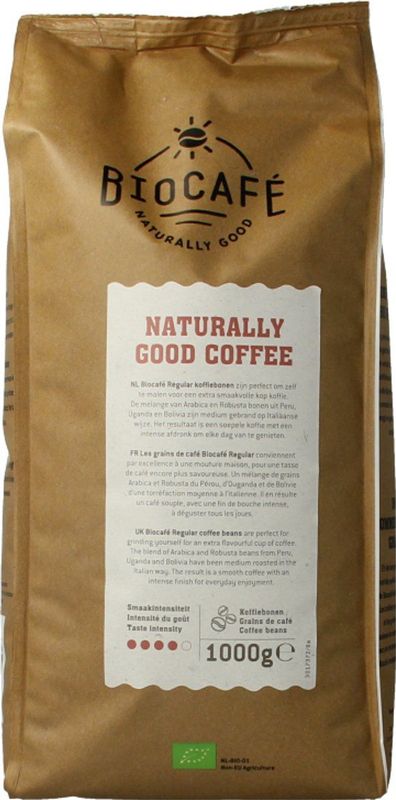 Biocafe Koffiebonen Regular Biologisch 1000 gr