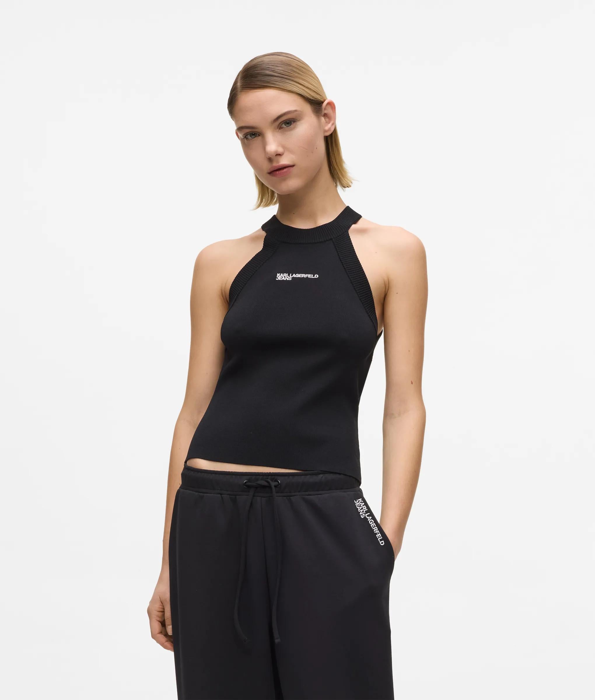 Gebreide racer tanktop