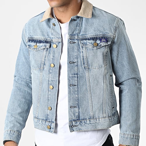 Veste Jean Vintage Highwayman Trucker M5011381A Bleu Wash
