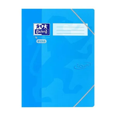 Oxford by ELBA Touch Eckspanner A3+,Soft Touch, meerblau