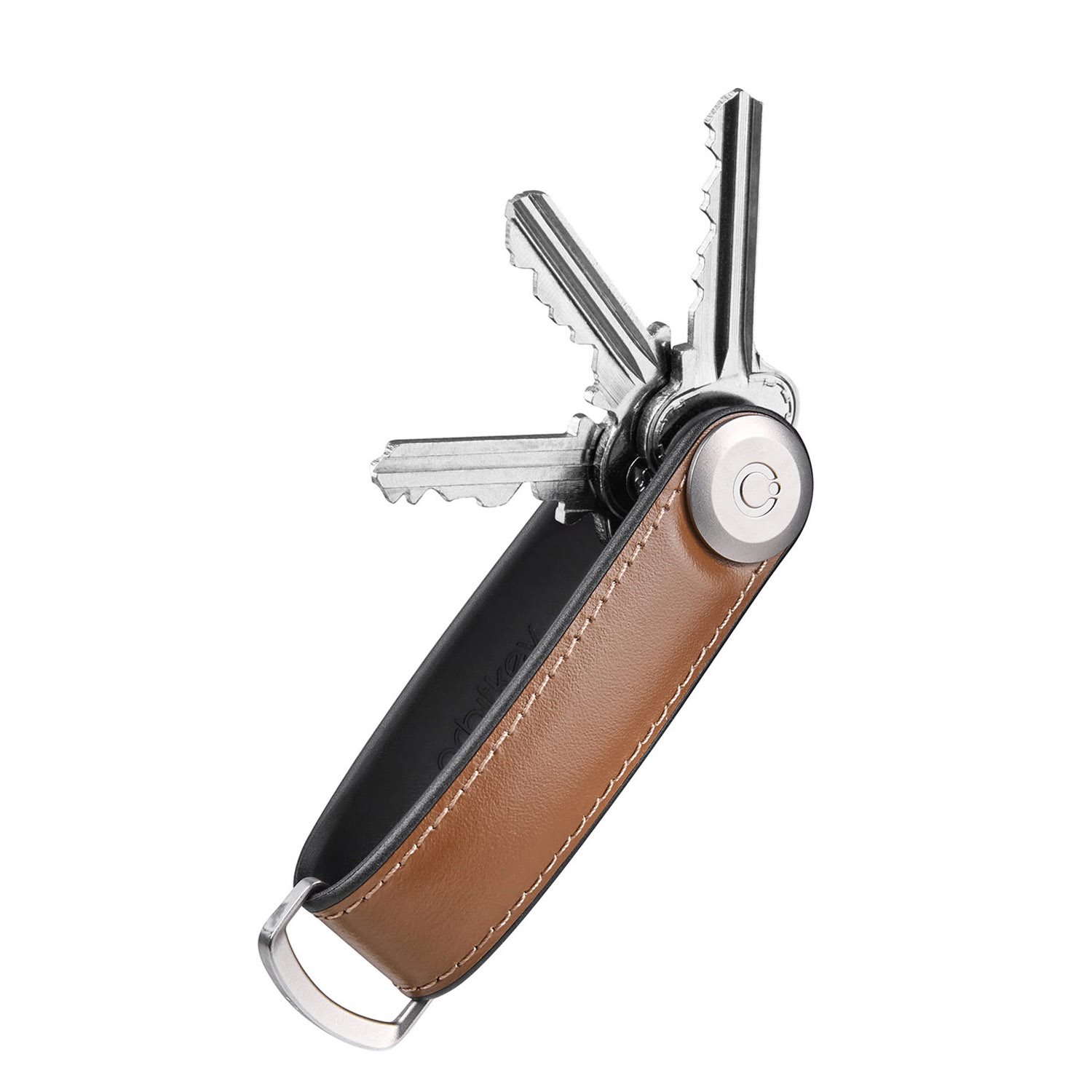 Orbitkey Hybrid Leather Key Organiser acorn