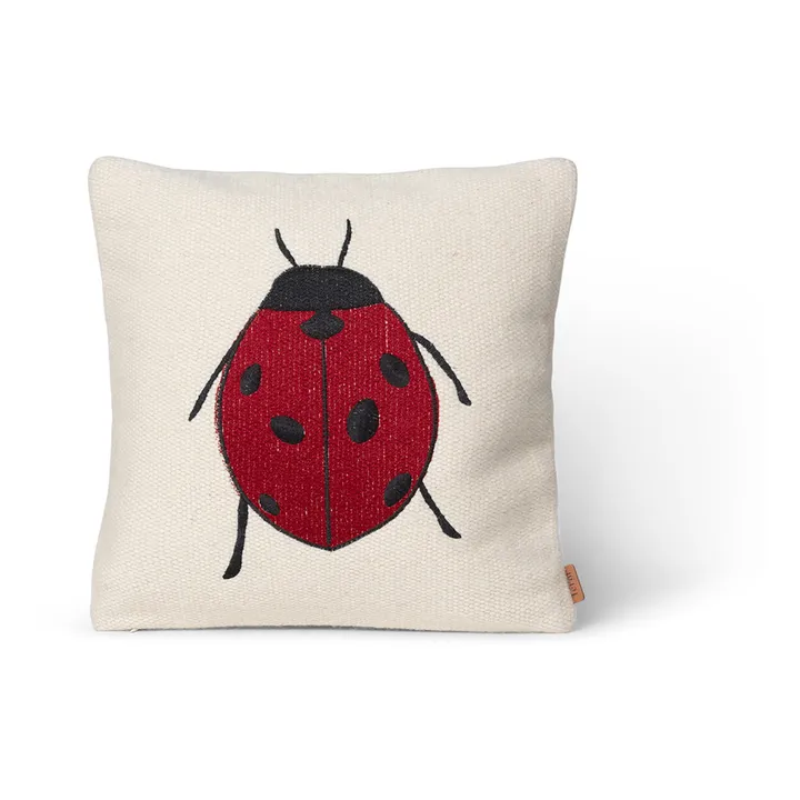 Ferm Living Kids Coussin brodé Coccinelle