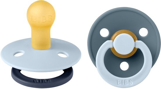 Bibs Speen Studio colour Fushion 2pack Baby blue / Petrol maat 3