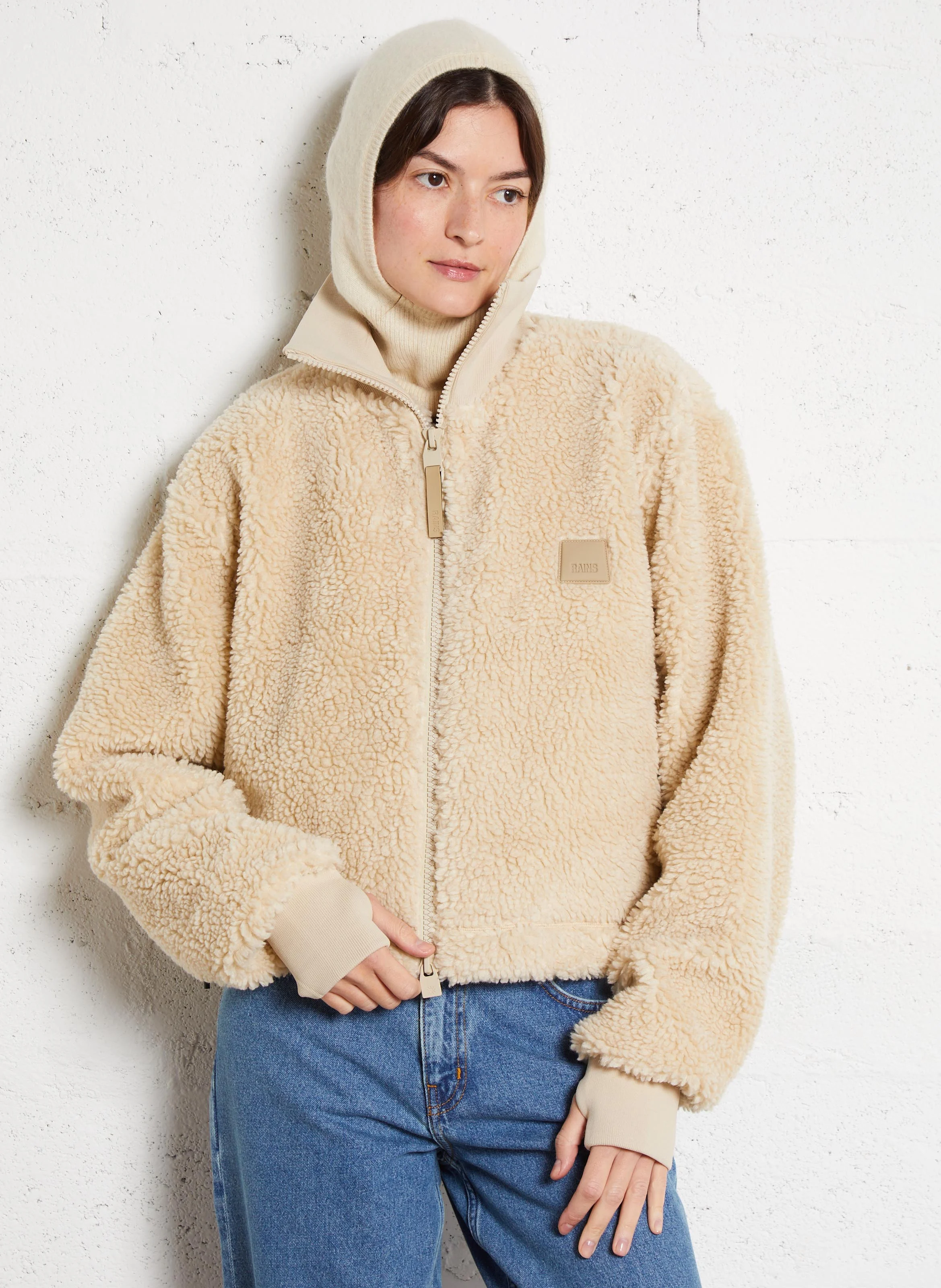 KOFU - Polaire courte col montant | Beige