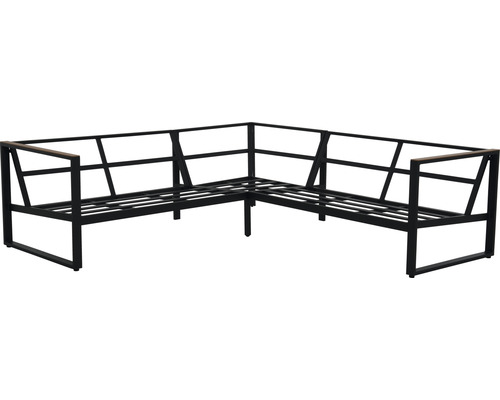 Garden Place Viven 4-zits loungeset inclusief in hoogte verstelbare tafel en kussens, antraciet aluminium