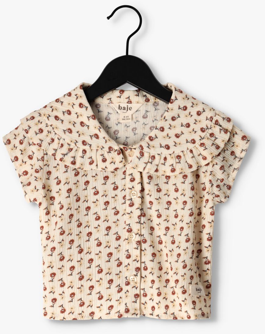 BAJE STUDIO beige baje studio blouse shortsleeve bls