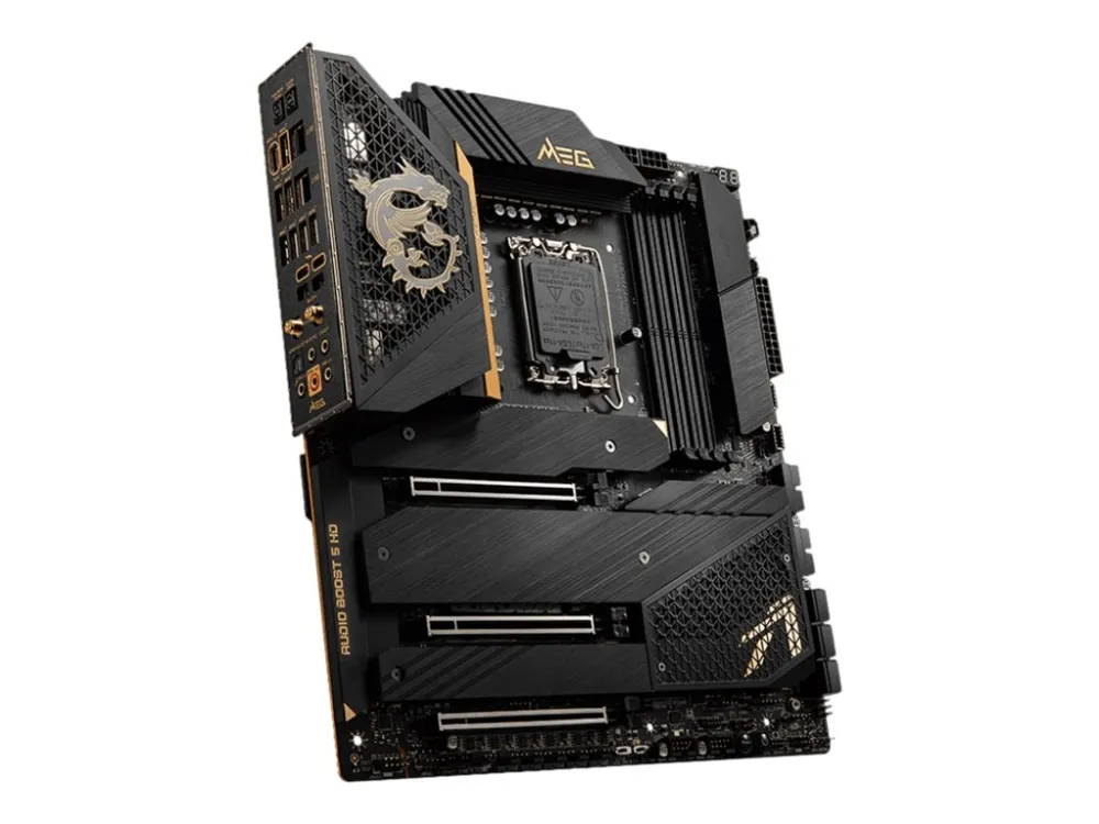 [OUTLET] - MSI MEG Z690 ACE - Bundkort - udvidet ATX - LGA1700 sokkel - Z690 Chipset - USB-C Gen2, USB 3.2 Gen 1, USB 3.2 Gen 2, USB-C Gen 2x2 - Wi-Fi, Bluetooth, 2 x 2.5 Gigabit LAN - onboard grafik (CPU påkrævet) - HD Audio (8-kanaler)