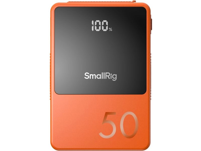 Smallrig VB50 Mini V-Mount-Batterie Orange Kompakter und leichter V-Mount-Akku