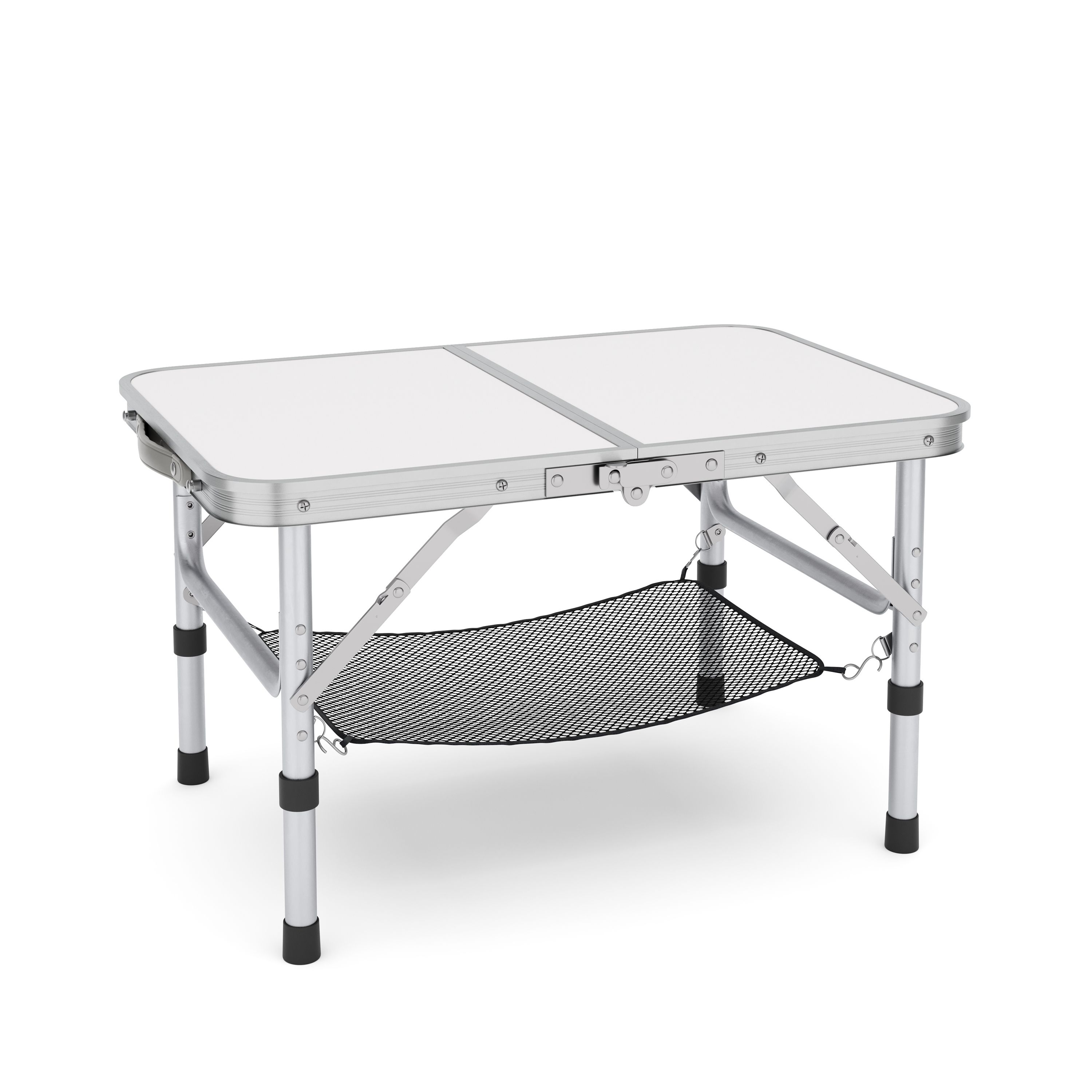 Campingtisch klappbar WILLY 3-fach höhenverstellbar 60 x 40 cm weiss