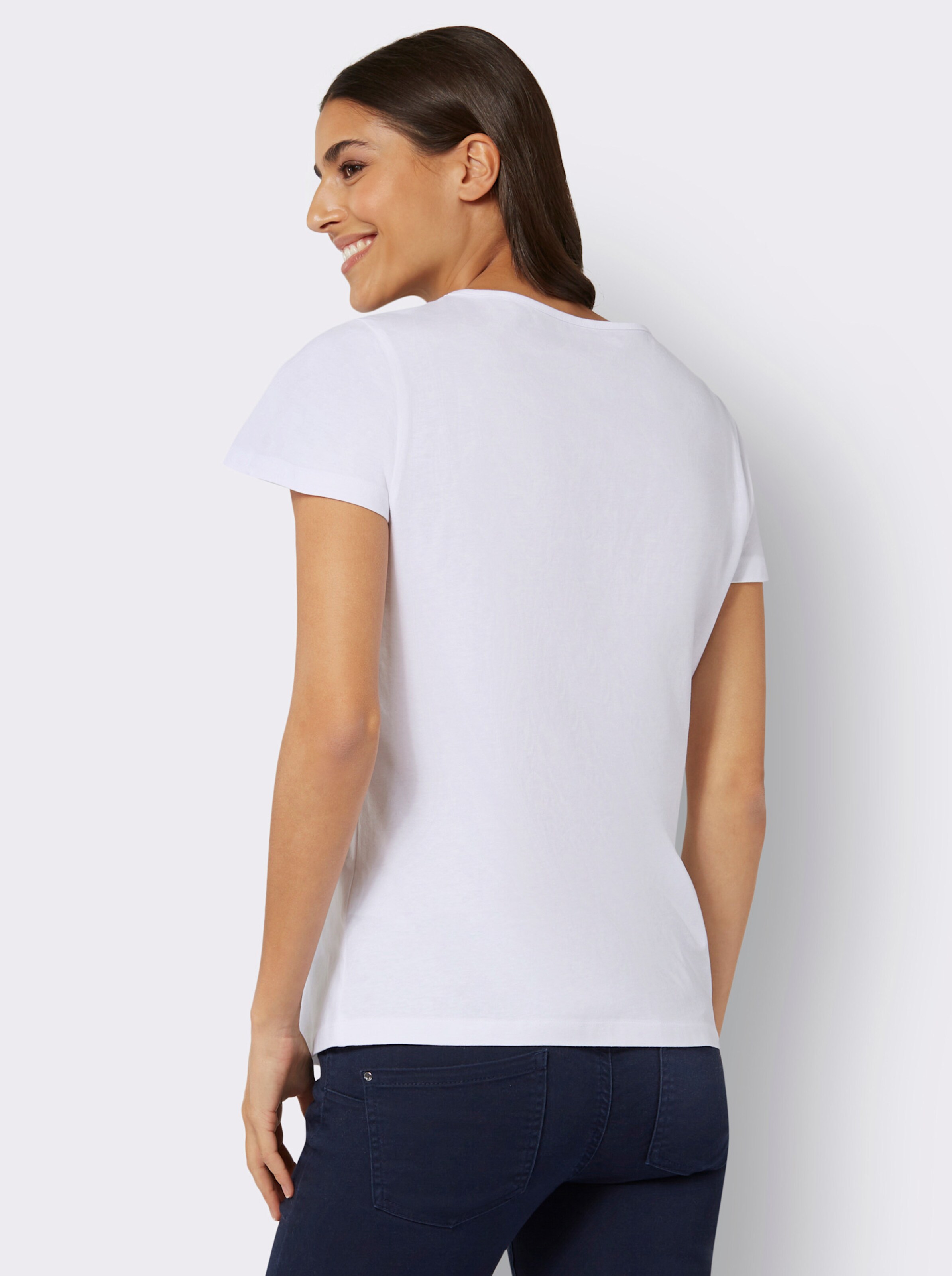 Kurzarmshirt mit Blütendruck