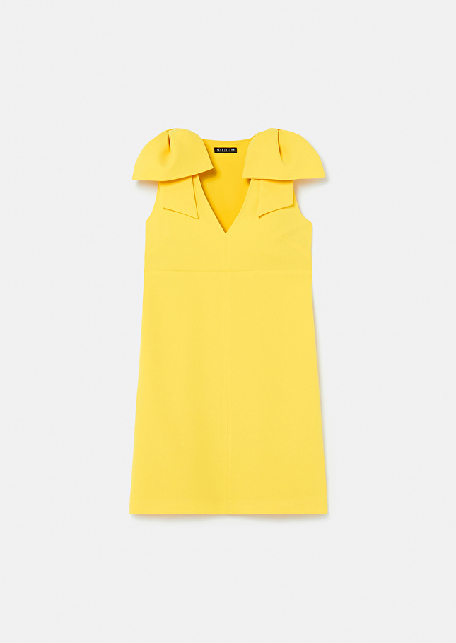 Robe Remarquablejaune en crêpe