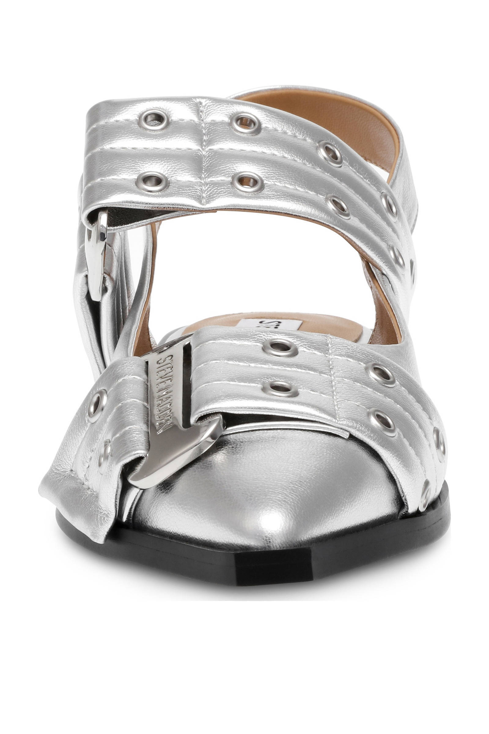 Steve Madden slingback loafers zilver