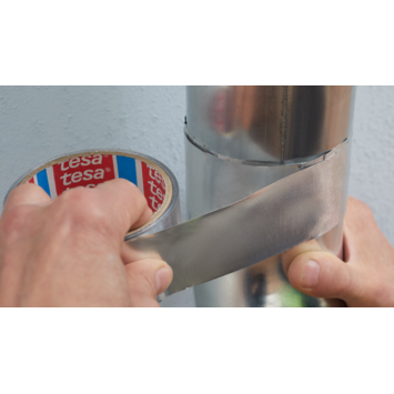 Tesa aluminiumtape 50 mm 10 meter zilver