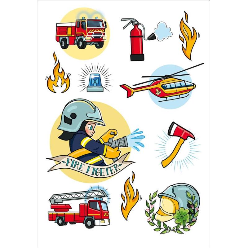 Tattoo Mania, Pompiers - Multicolore