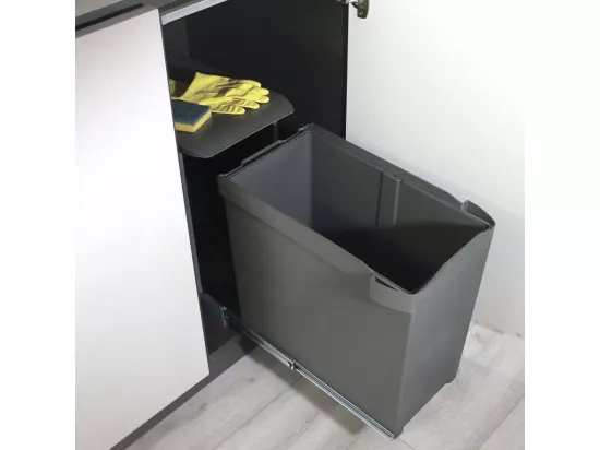 Poubelle fixation inférieure et extraction automatique 30 L