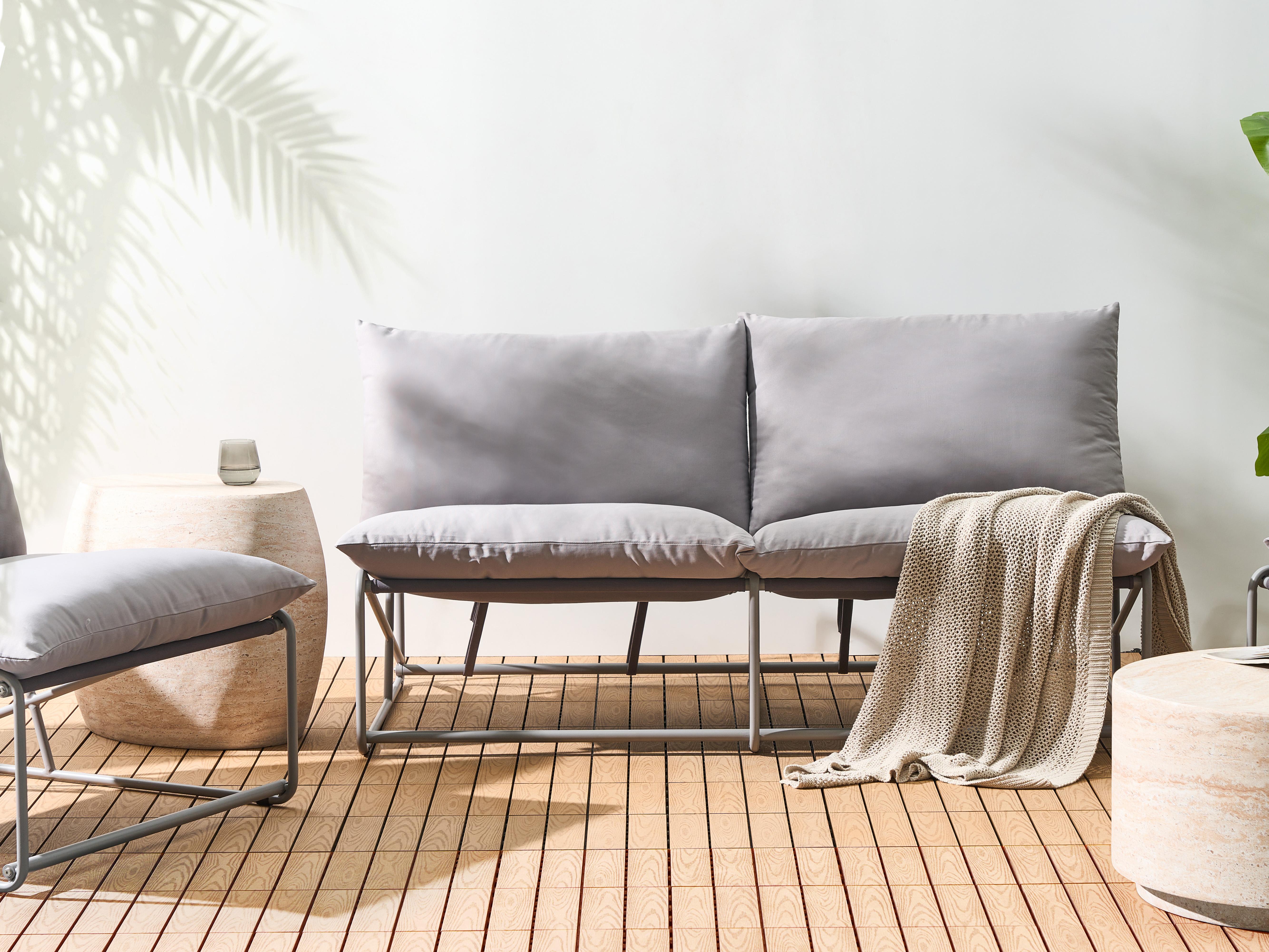 Tuin loungebank 2-zits PICO Metaal Grijs