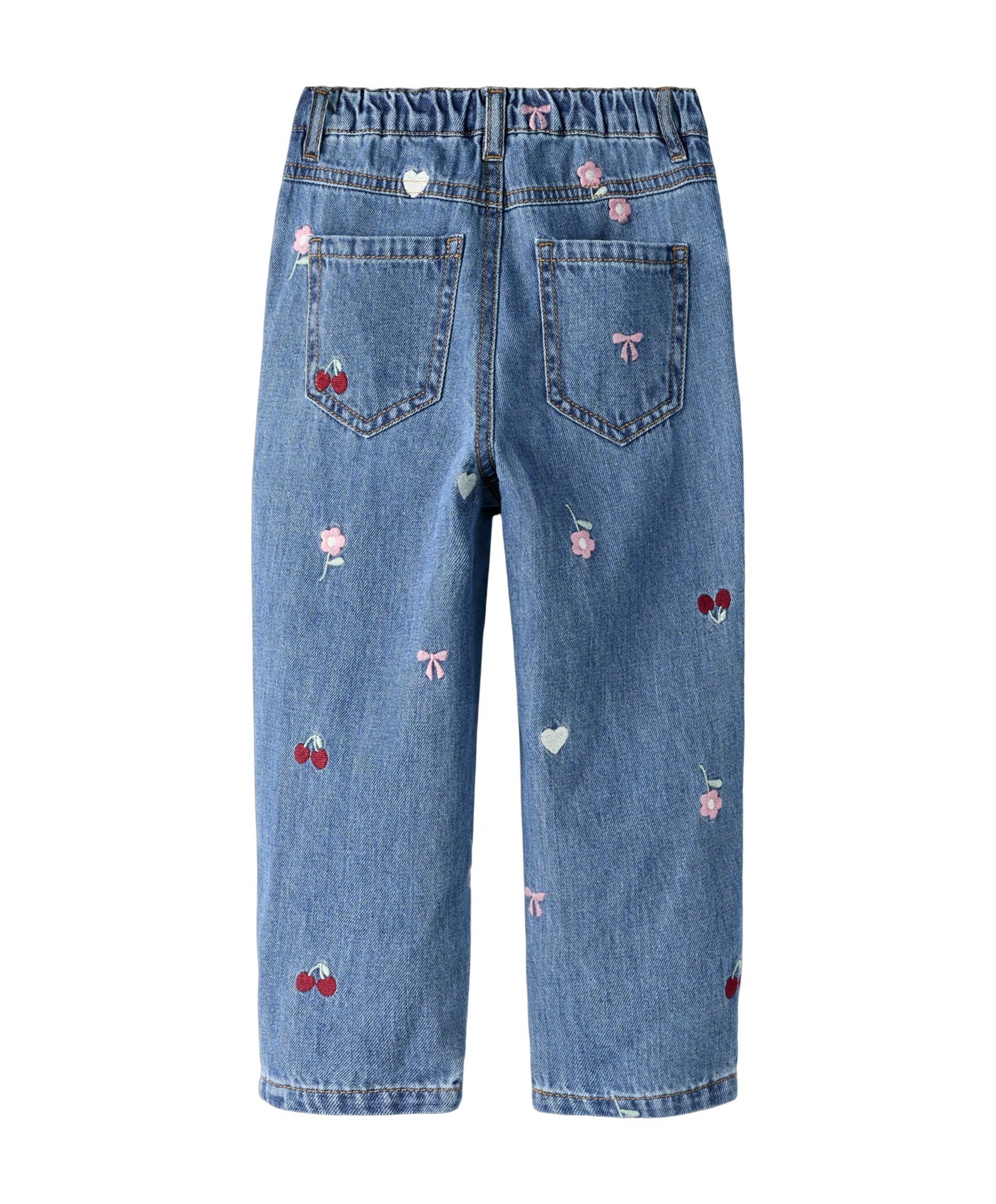 Name it NMFBELLA BARREL EMB JEANS 4870-OV L meisjes jeans blauw