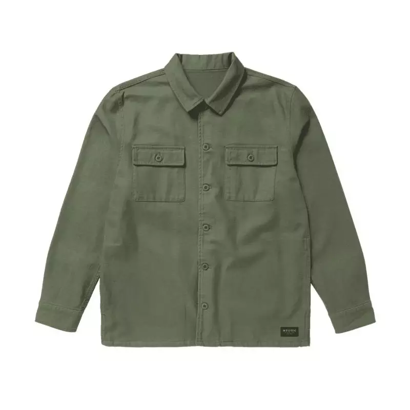 Chemise MYSTIC The Overshirt Jacket Dark Olive