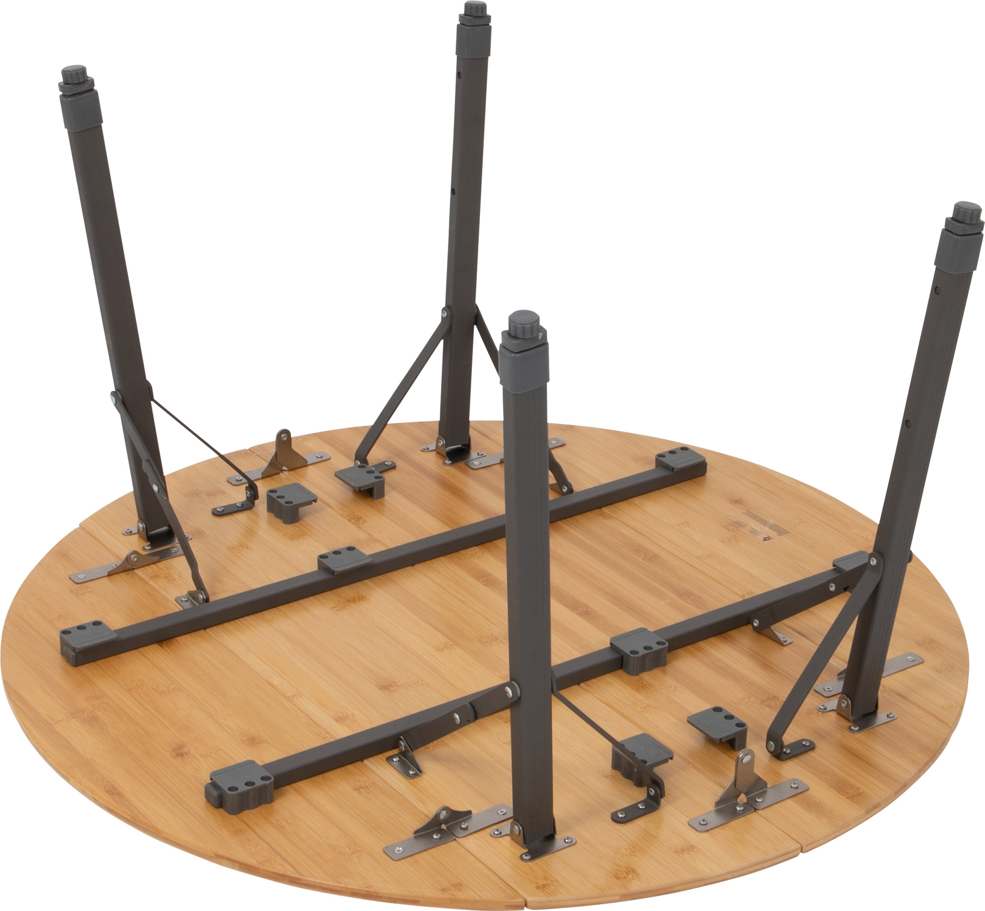 Bo-Camp Campingtisch Urban Outdoor Poundbury Bambus rund 90 cm 3-fach höhenverstellbar