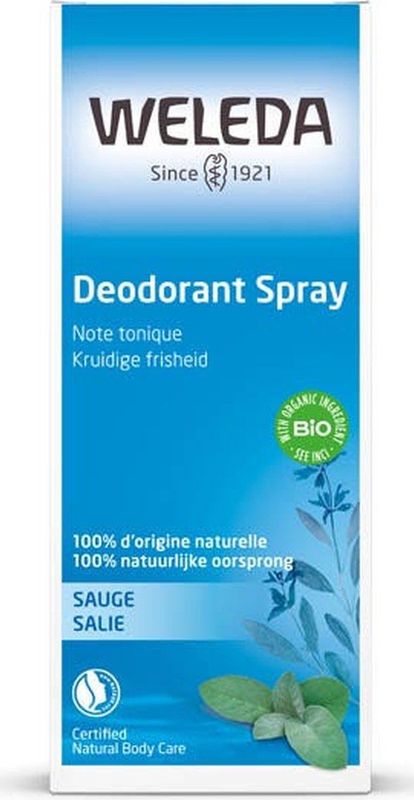 Weleda - Salie Deodorant Spray - 100 ml - Natuurlijke Frisheid Zonder Aluminiumzouten