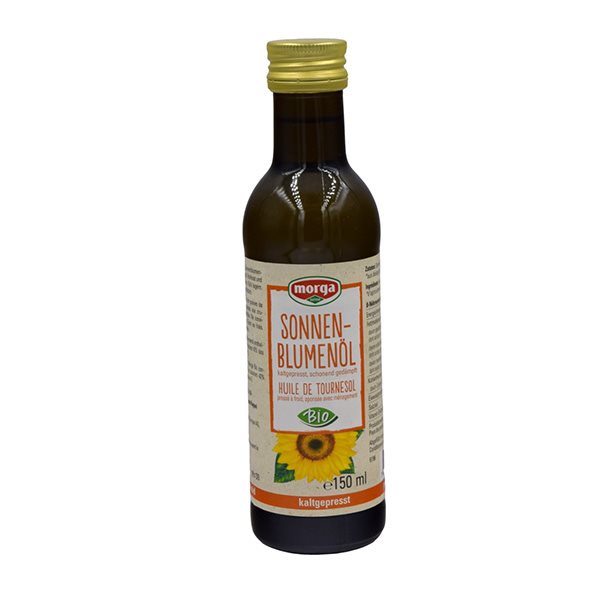 MORGA Sonnenblumenöl kaltgepresst<br>1.5 dl, Flasche, Bio