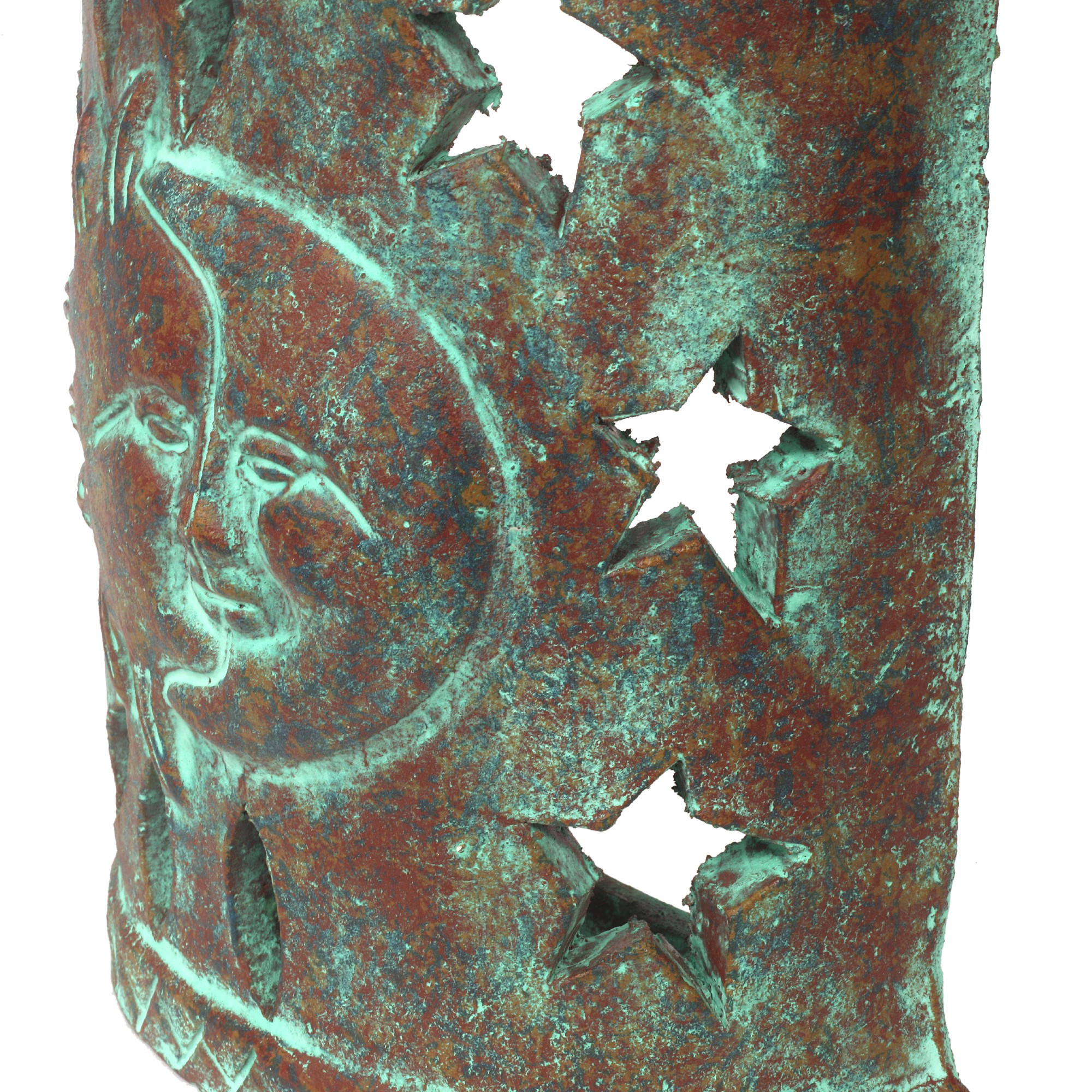 Wandlampe 'Eclipse' L, Terracotta, H 33 cm, B 26 cm, L 12 cm von fischer's lagerhaus