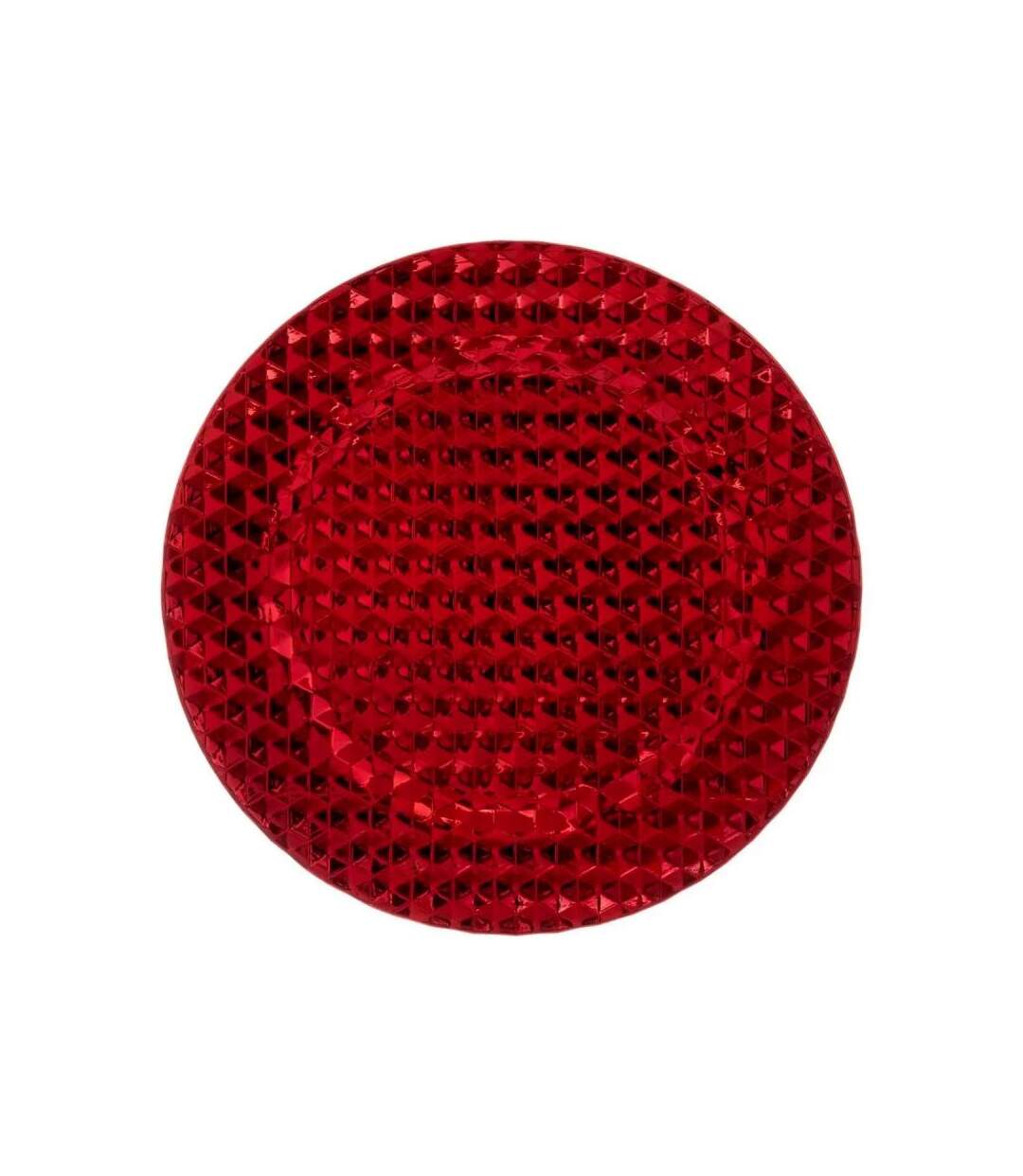 Assiette de Présentation Pixel 33cm Rouge
