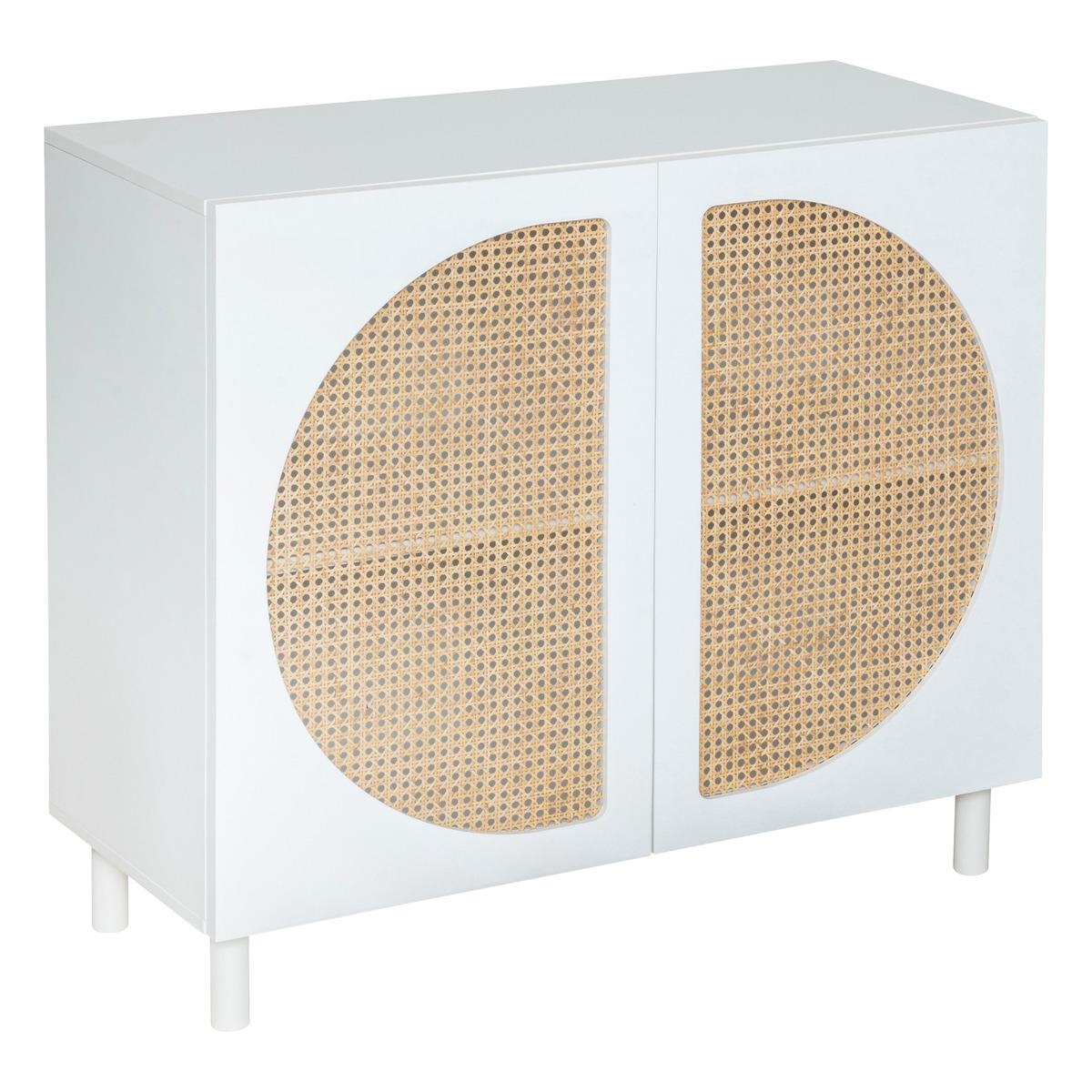 BUFFET 2 PORTES CABRAS BLANC D.94X86CM