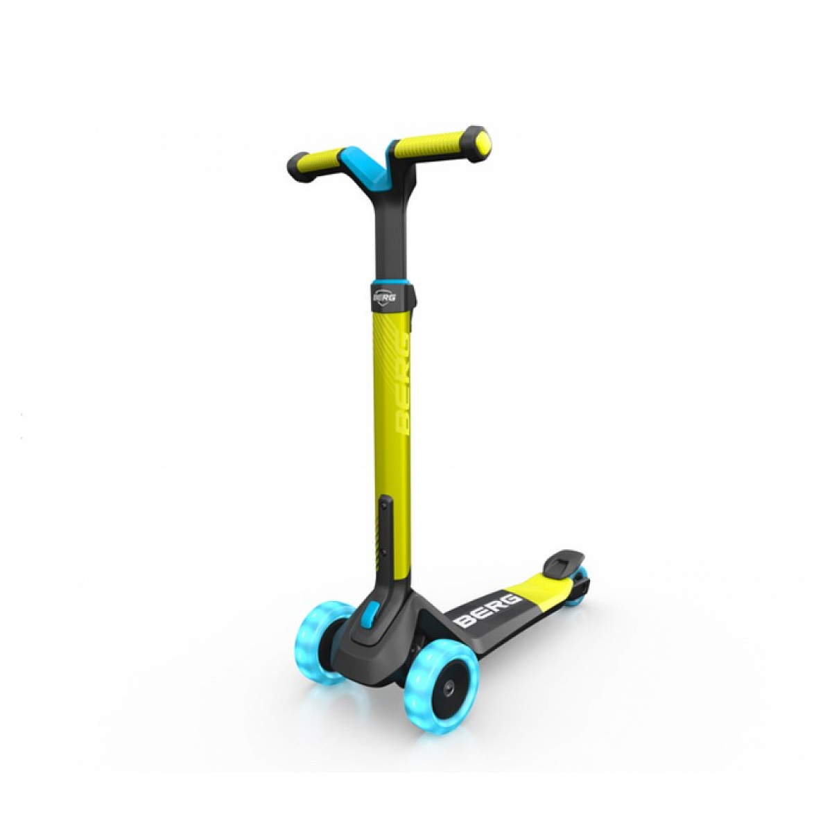 Nexo trottinette pliable vert citron-roues led et jeu magnétique