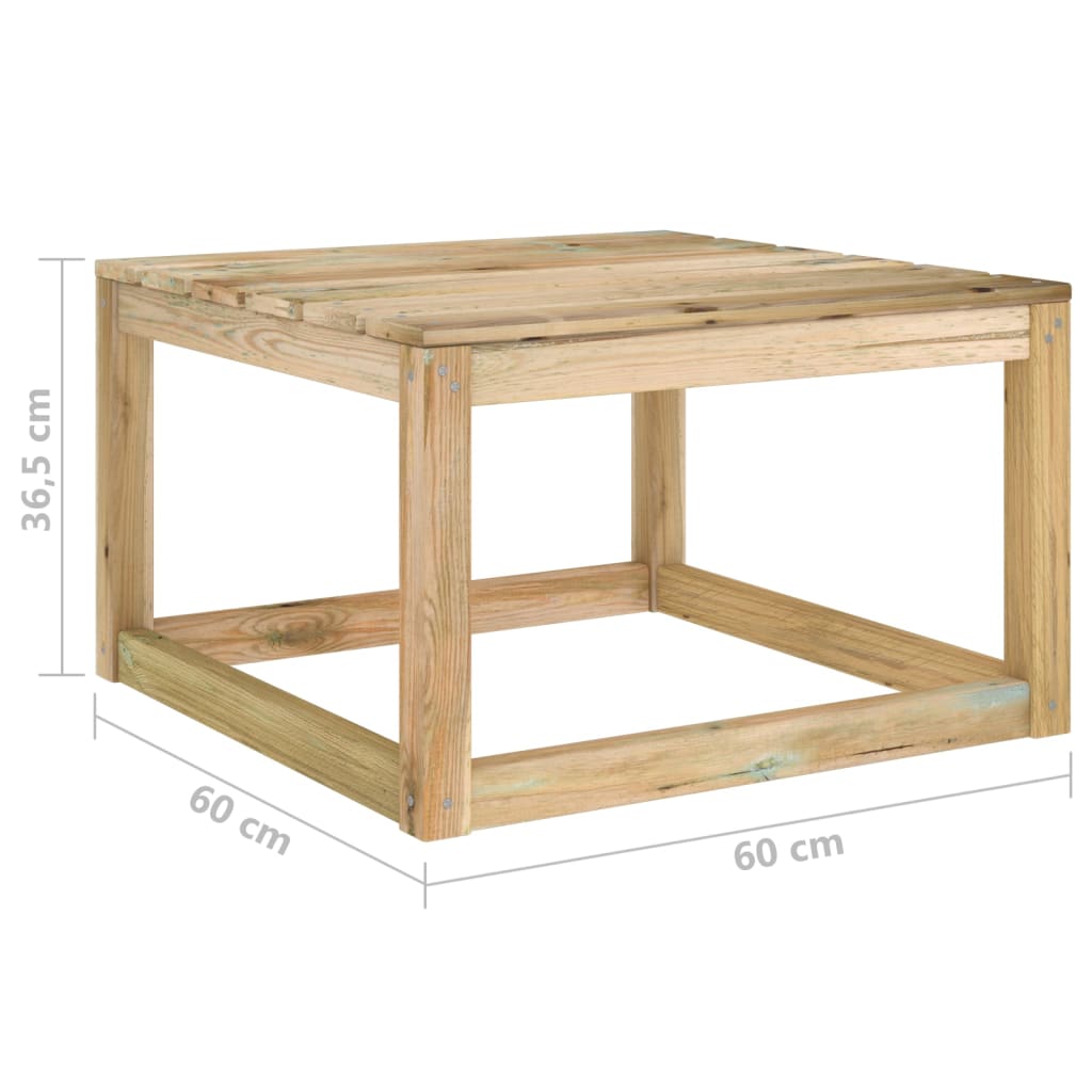 Salon de jardin meuble d'extérieur ensemble de mobilier 10 pièces avec coussins bois de pin imprégné