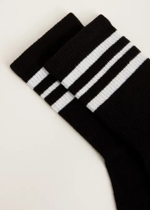Sporty sokken zwart (ZWART)