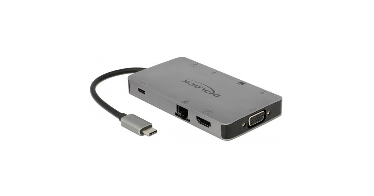 DeLOCKUSB Type-C dockingstation 4K  (Zilver)
