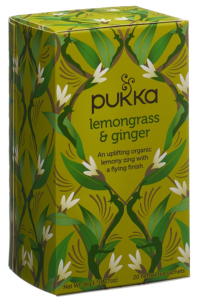PUKKA Citronnelle et Gingembre Tee<br>20 Stück, Beutel, TEES, Bio