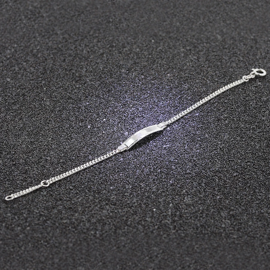 trendor Armband mit Gravur für Baby und Kinder 925 Silber 1412 cm silver