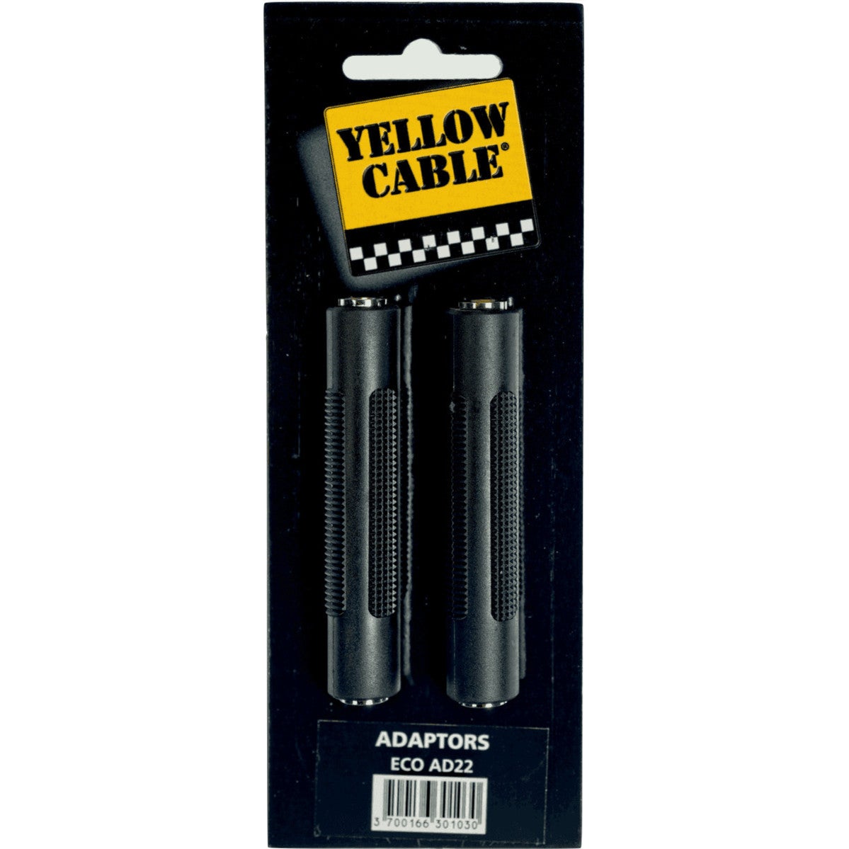 Yellow Cable AD22 6.3 mm Jack female TRS koppelstuk (2 stuks)