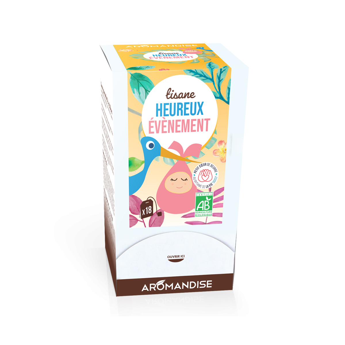 Tisane bio grossesse heureux evènement 72 sachets