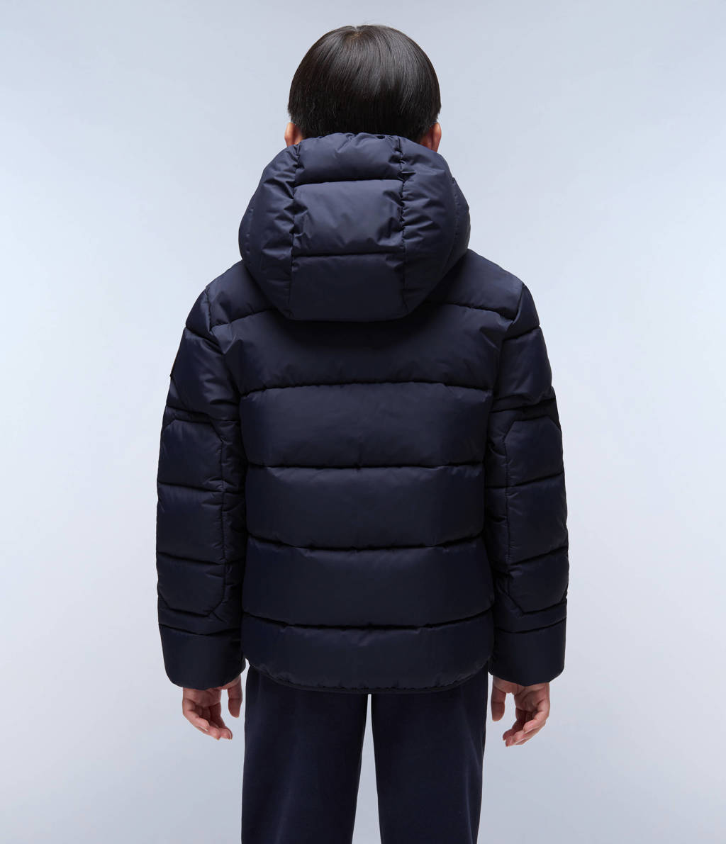 Napapijri gewatteerde winterjas met logo blauw