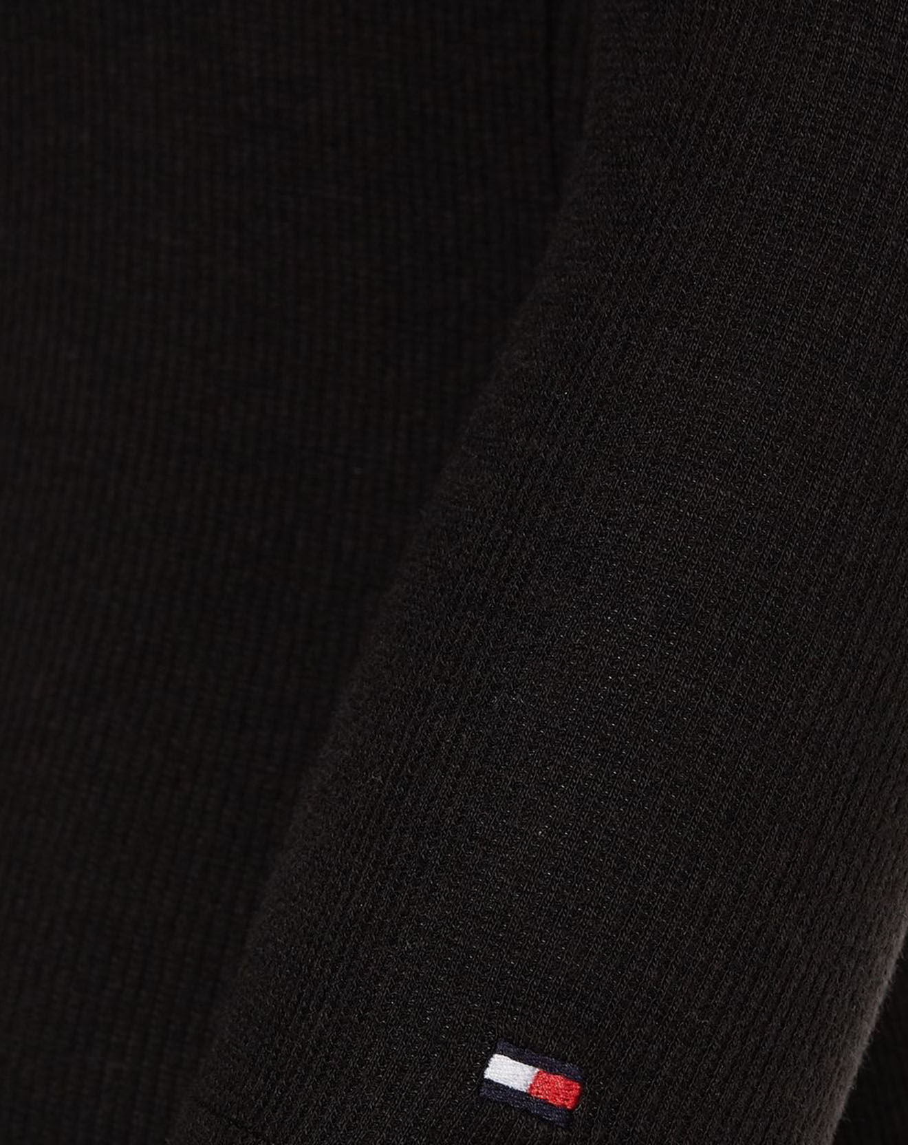 Tommy Hilfiger T-Shirt slim Henley noir